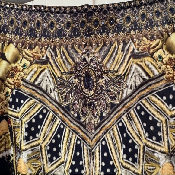 Camilla Long Split Front Twist Dress Its All Over Torero - Picture 13 of 16